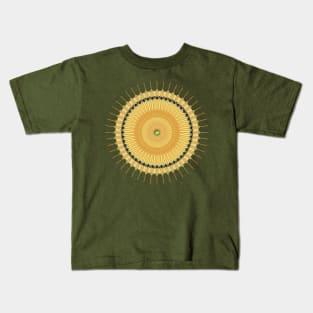 Art Deco Sunburst Kids T-Shirt